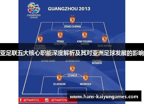 亚足联五大核心职能深度解析及其对亚洲足球发展的影响