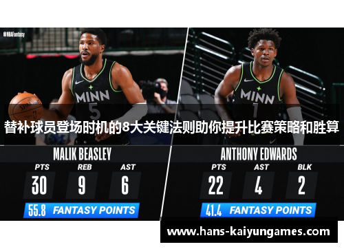 替补球员登场时机的8大关键法则助你提升比赛策略和胜算