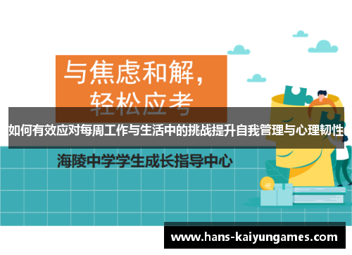 如何有效应对每周工作与生活中的挑战提升自我管理与心理韧性
